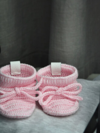 Papučky Classic so šnúrkami baby pink Withloveboots